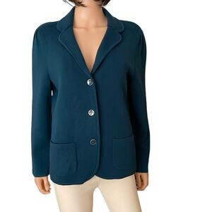 NWOT Talbots black label merino wool double faced sweater jacket cardigan